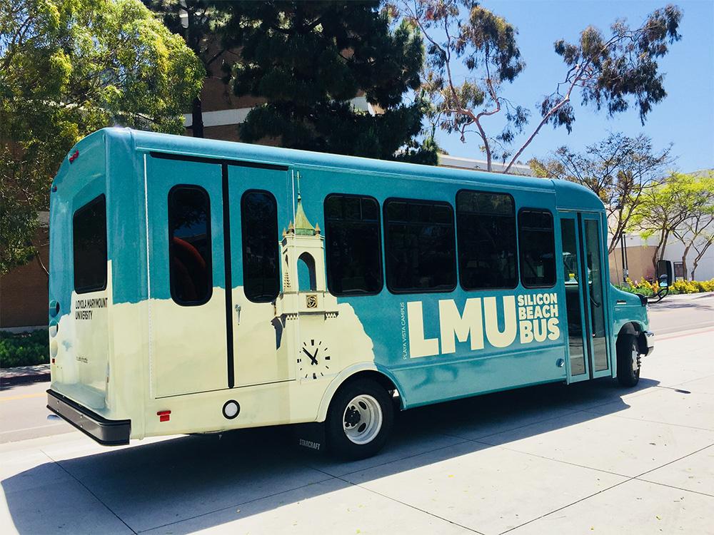 Photo of the Silicon Beach Bus shuttle